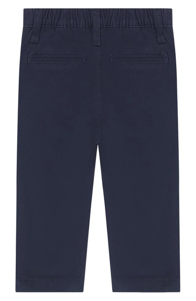 Andy & Evan Boy's Straight Leg Twill Pants In Navy
