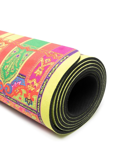 Etro Home Paisley Print Yoga Mat In Yellow