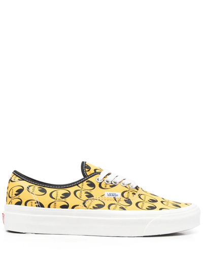 Shop Vans Logo-print Low-top Sneakers In Yellow