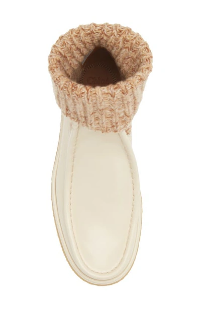 Shop Chloé Jamie Chelsea Boot In Eggshell