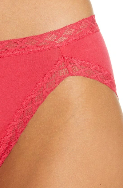 Shop Natori Bliss Cotton French Cut Briefs In Sunset Coral