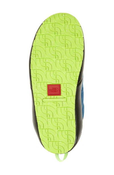 Shop The North Face Thermoball™ Traction Water Resistant Slipper In Banff Blue/ Safety Green