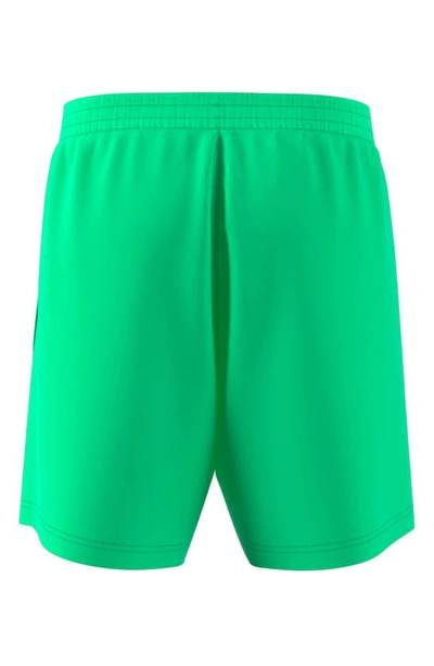 Shop Adidas Originals Happy Earth Recycled Nylon Shorts In Beam Green