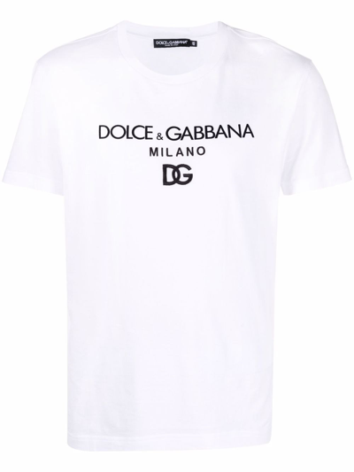 Shop Dolce & Gabbana Logo Print T-shirt In Nero