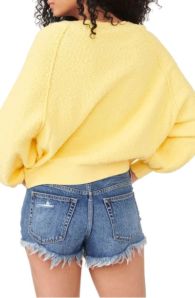 Free People Found My Friend Boucle Pullover In Sunshine ModeSens
