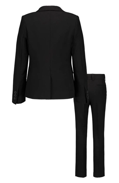 Andy & Evan Solid Stretch Two-piece Suit (big Boy) In Oxford