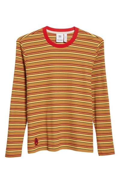 Shop Adidas X Wales Bonner Stripe Ribbed Long Sleeve T-shirt In Multicolor