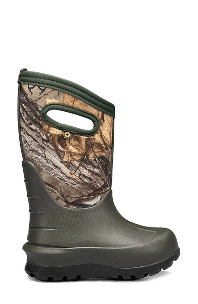 Bogs Neo Classic Real Tree Waterproof Insulated Rain Boot In Dark Green