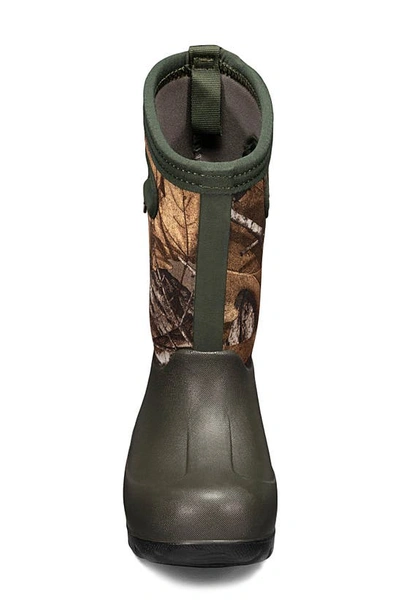 Bogs Neo Classic Real Tree Waterproof Insulated Rain Boot In Dark Green