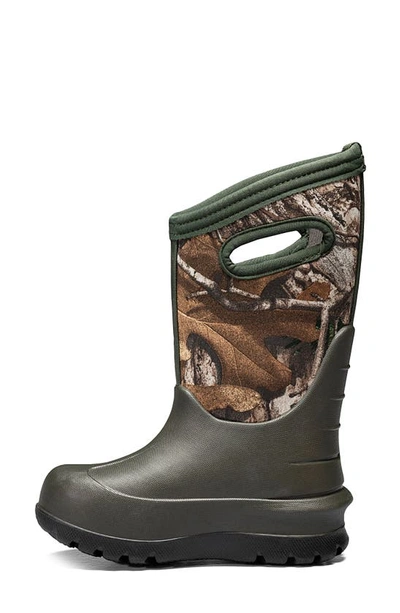 Bogs Neo Classic Real Tree Waterproof Insulated Rain Boot In Dark Green