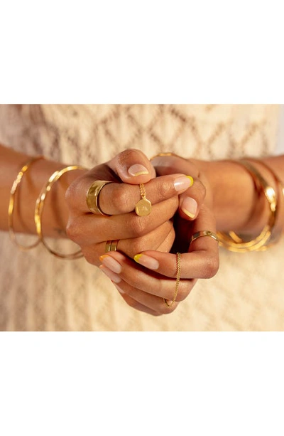 Monica Vinader 18ct Gold Plated Vermeil Silver Siren Muse Band Ring In 18ct Gold On Sterling S