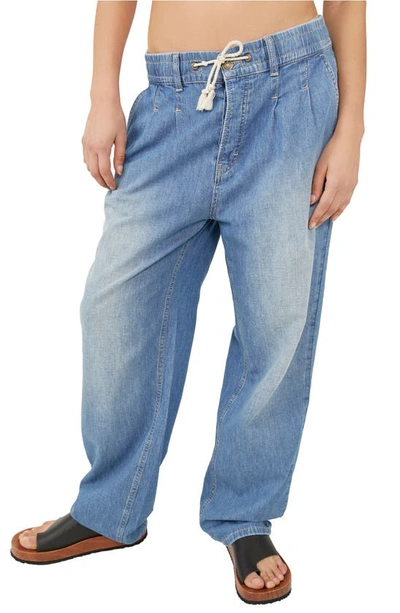 Free People Luna Denim Pull On Stardust Blue In Stardust Blue