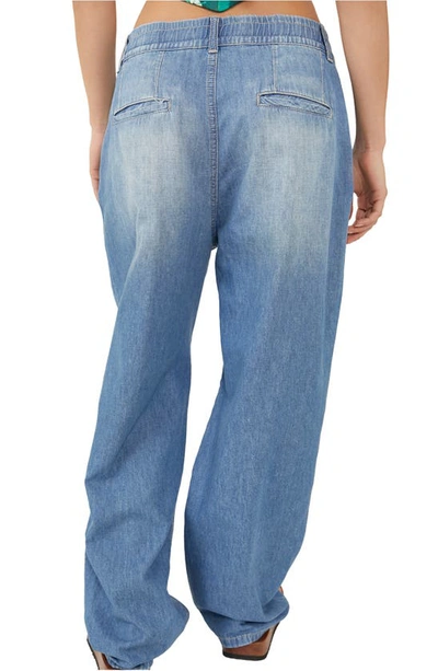 Free People Luna Denim Pull On Stardust Blue In Stardust Blue