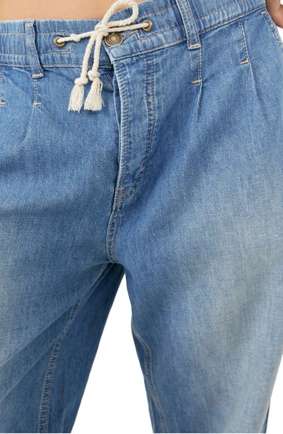 Free People Luna Denim Pull On Stardust Blue In Stardust Blue
