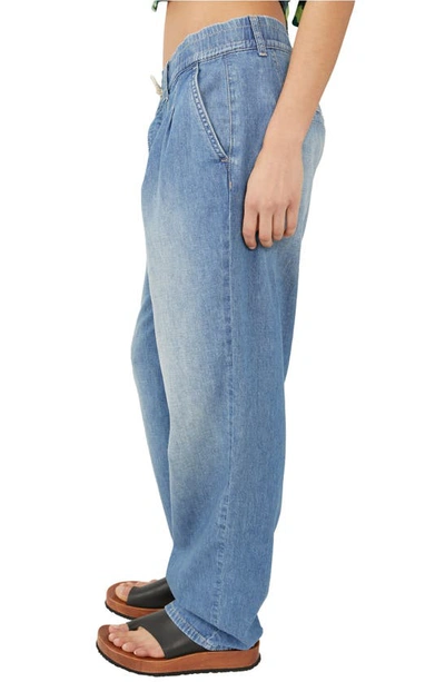 Free People Luna Denim Pull On Stardust Blue In Stardust Blue