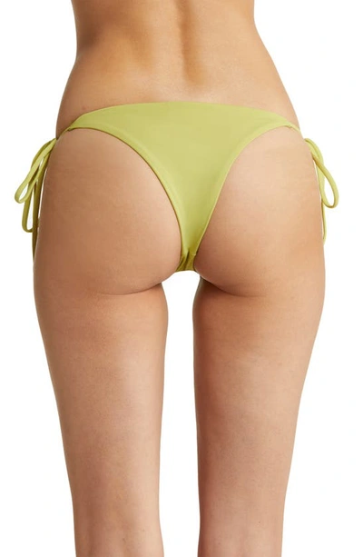 House Of Cb Santorini Side Tie Bikini Bottoms In Olive