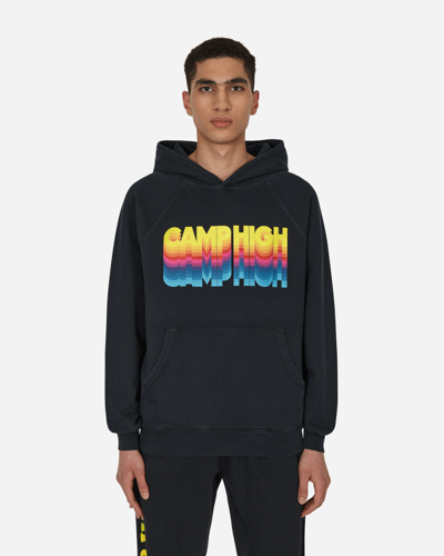 Shop Camp High High Vibrations Hooded Sweatshirt In Black