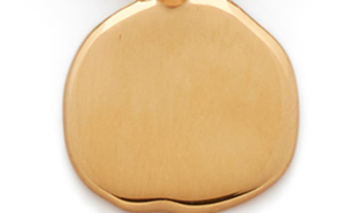 Shop Monica Vinader Siren Petal Necklace In 18ct Gold On Sterling S