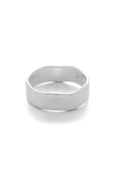 Shop Monica Vinader Siren Muse Band Ring In Sterling Silver