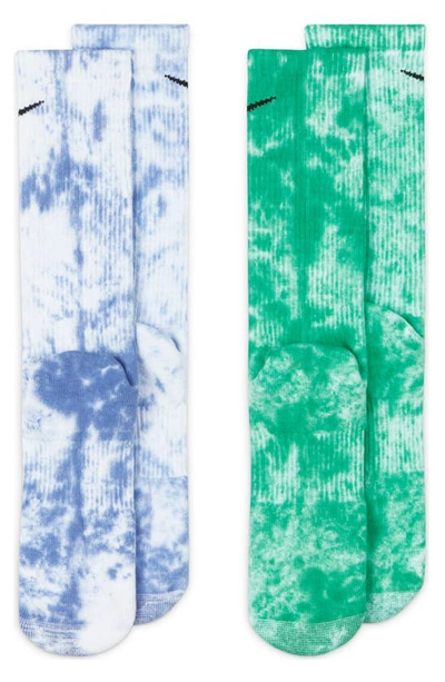 Shop Nike Dri-fit 2-pack Assorted Everyday Plus Athletic Socks In Multi-color
