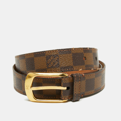 Lot 2135 - Louis Vuitton Damier Ebene Belt, 90cm long