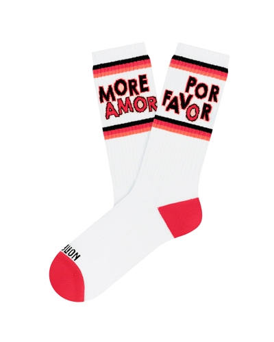 Jimmy Lion Athletic More Amor Mid-calf Socks In White | ModeSens