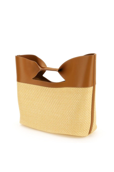 Shop Alexander Mcqueen The Bow Large Bag In Mixed Colours