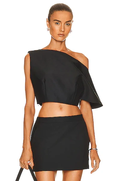 Shop St Agni Asymmetric Top In Black