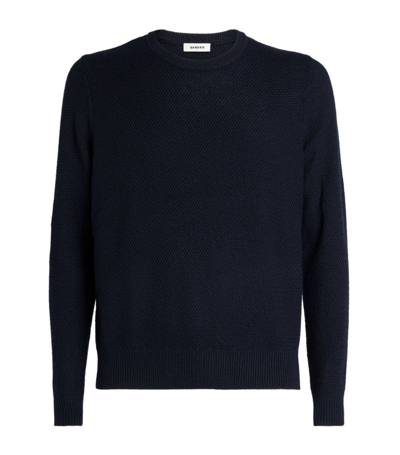 Shop Sandro Rice Knit Sweater In Blue