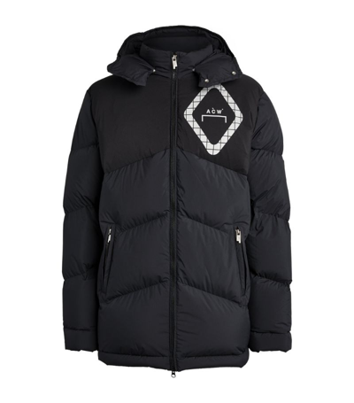 Shop A-cold-wall* Logo-detail Puffer Jacket In Black