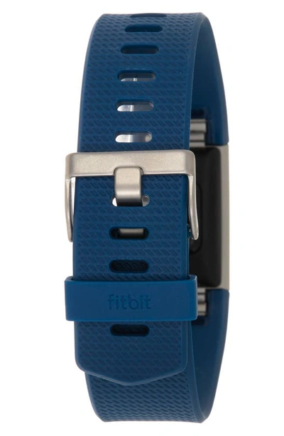 Shop Fitbit Charge 2 Fitness Wristband In Blue Silver