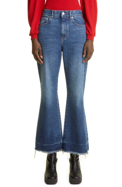 Shop Stella Mccartney '90s Crop Flare Leg Jeans In 4480 Vintage Dark
