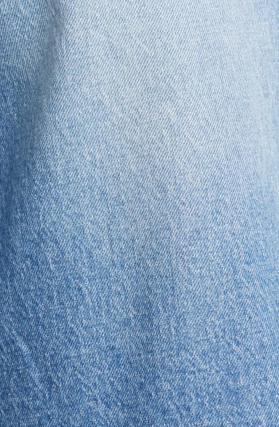 Shop Stella Mccartney Logo Denim Bermuda Shorts In 4402 Medium Blue