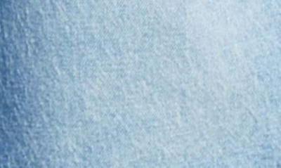 Shop Stella Mccartney Logo Denim Bermuda Shorts In 4402 Medium Blue