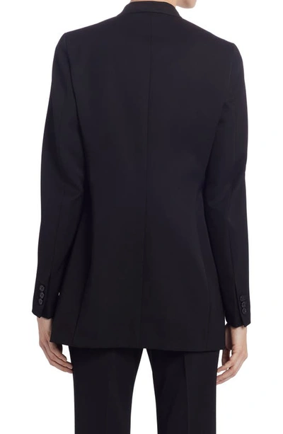 Shop Jil Sander Single Breasted Wool Blazer In Black