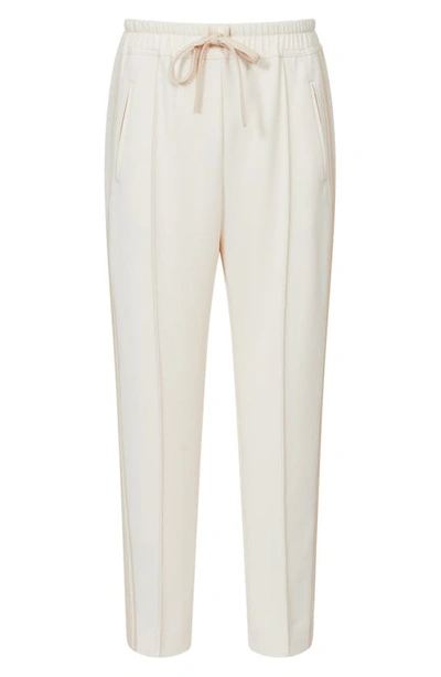 Shop Reiss Tre Drawstring Ankle Pants In Cream