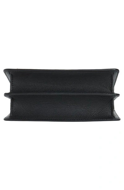 Strathberry Mini East/west Leather Crossbody Bag In Black