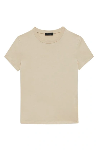 Shop Theory Tiny Apex Organic Pima Cotton T-shirt In Buff