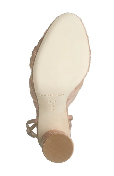 Shop Loeffler Randall Knotted Sparkle Sandal In Beauty