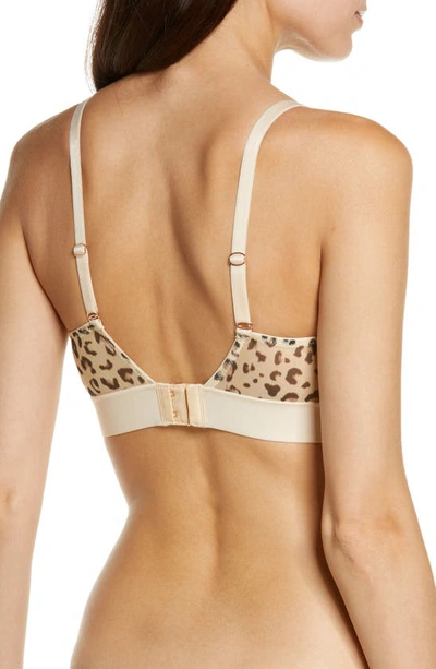 Skarlett Blue Spellbound Wireless Triangle Bralette In Leo Leoprd