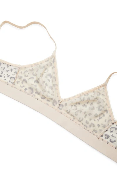 Skarlett Blue Spellbound Wireless Triangle Bralette In Leo Leoprd