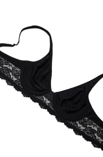 Shop Skarlett Blue Goddess Underwire Convertible Bra In Black