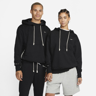 Shop Nike Men's Standard Issue Dri-fit Pullover Basketball Hoodie In Black