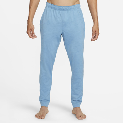 Shop Nike Men's  Yoga Dri-fit Pants In Blue