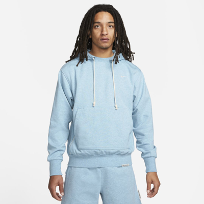 Shop Nike Men's Standard Issue Dri-fit Pullover Basketball Hoodie In Blue