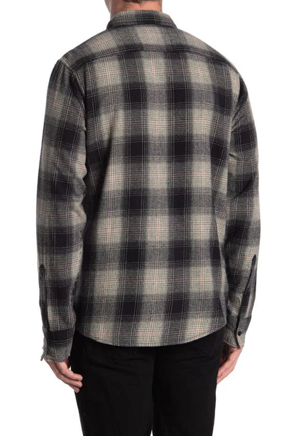Shop Abound Plaid Flannel Long Sleeve Shirt In Black- Grey Noah Plaid