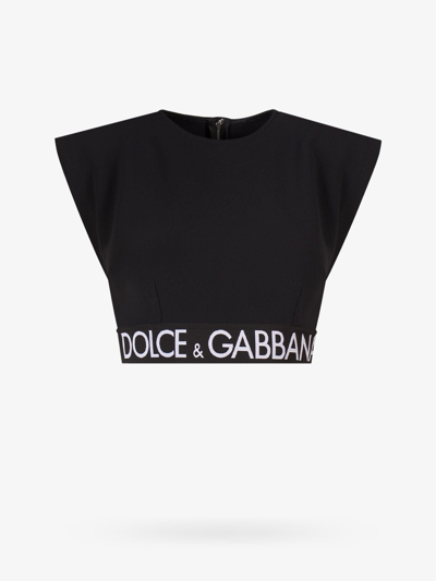 Shop Dolce & Gabbana Top In Black