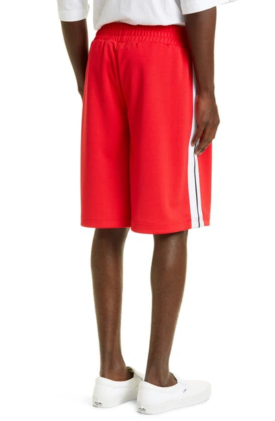Shop Palm Angels Classic Track Shorts In Red White