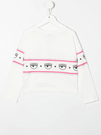 Shop Chiara Ferragni Logo Print T-shirt In White