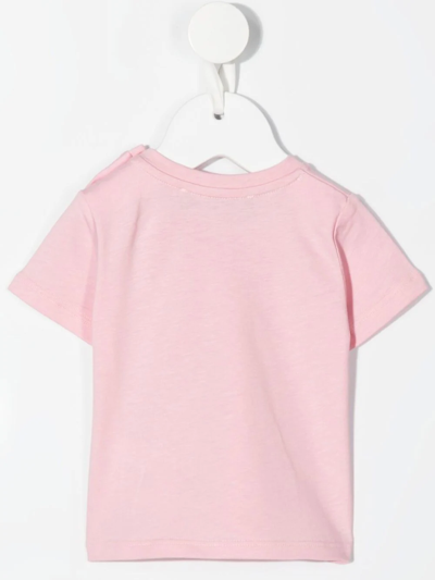 Shop Versace Medusa Crew-neck T-shirt In Pink